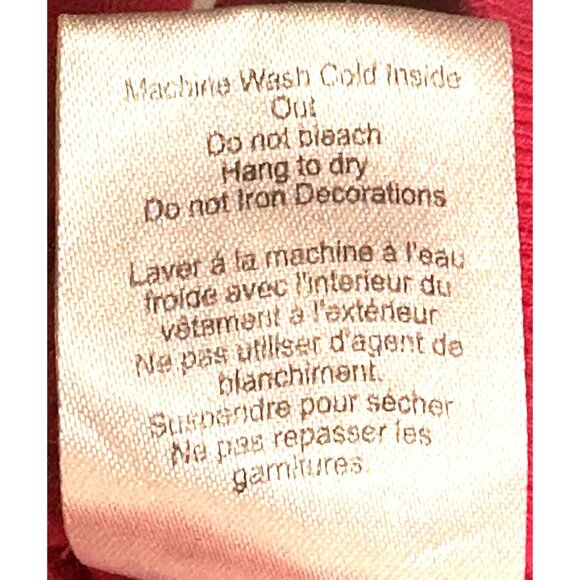 Aritzia TNA Womens Hoodie Sweatshirt Sequin Logo Front Pockets Pink Size Medium - Picture 11 of 12